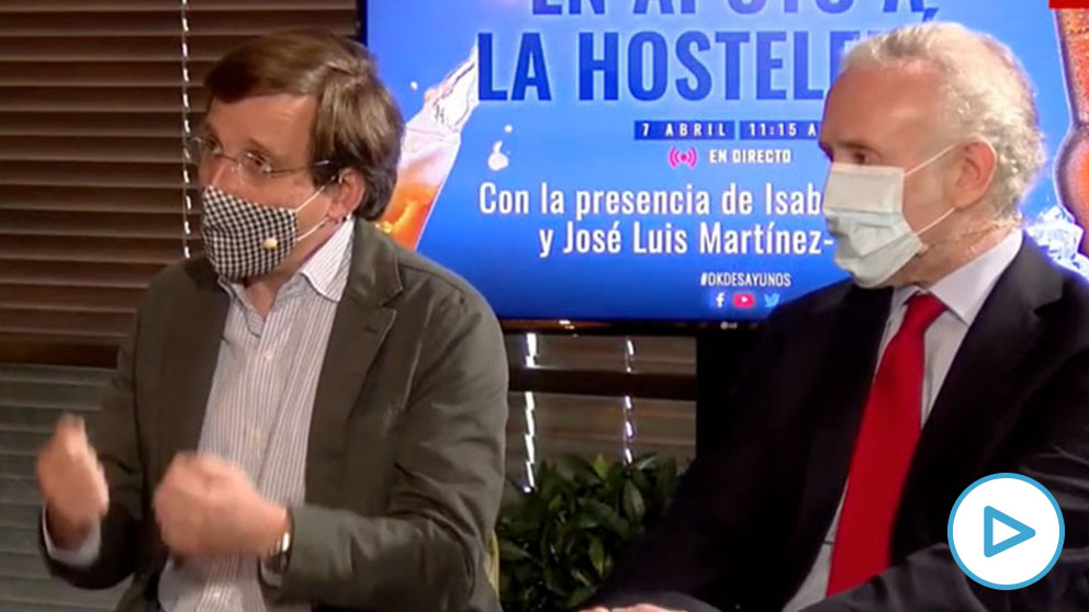 José Luis Martínez Almeida y Eduardo Inda.