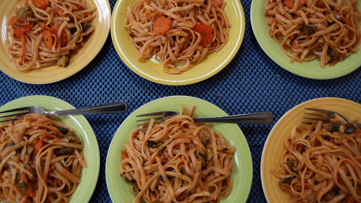 Pansit filipino, receta exótica