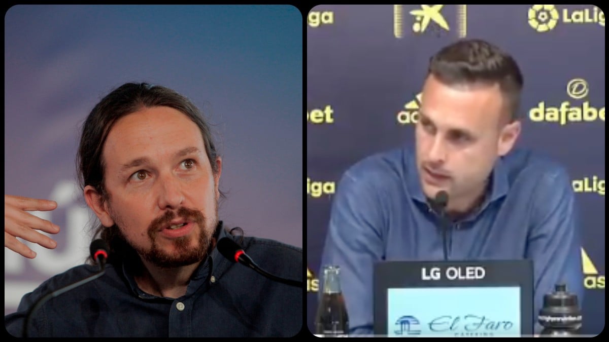 Pablo Iglesias y Juan Cala. (EFE)