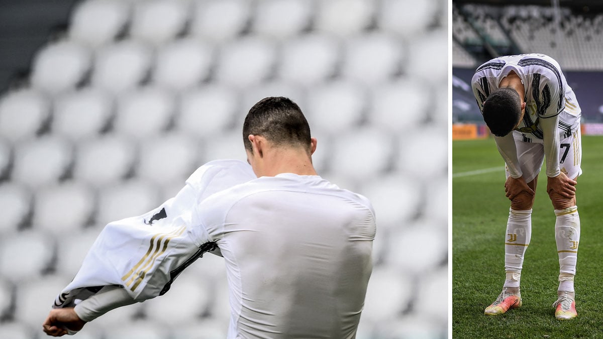 Cristiano Ronaldo, tras el encuentro ante el Genoa (AFP)