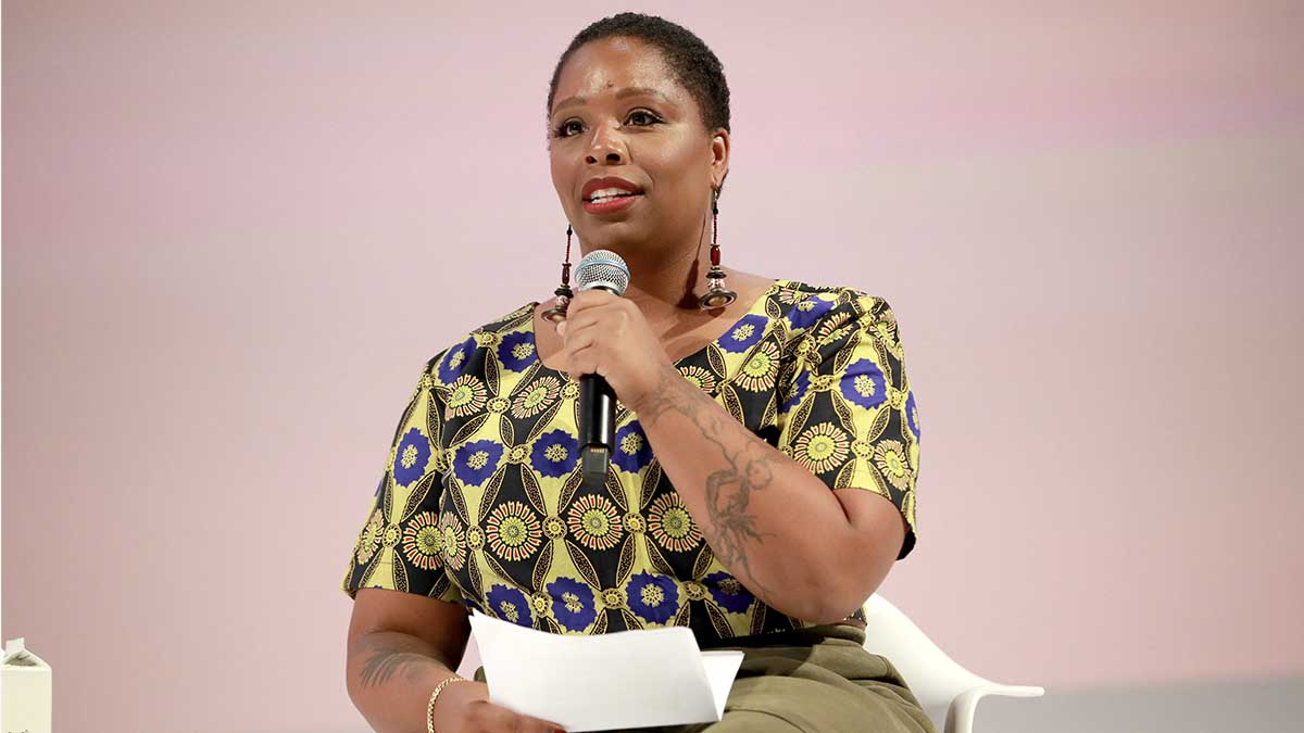 Una de las fundadoras del ‘Black Lives Matter’, Patrisse Cullors. Foto: AFP