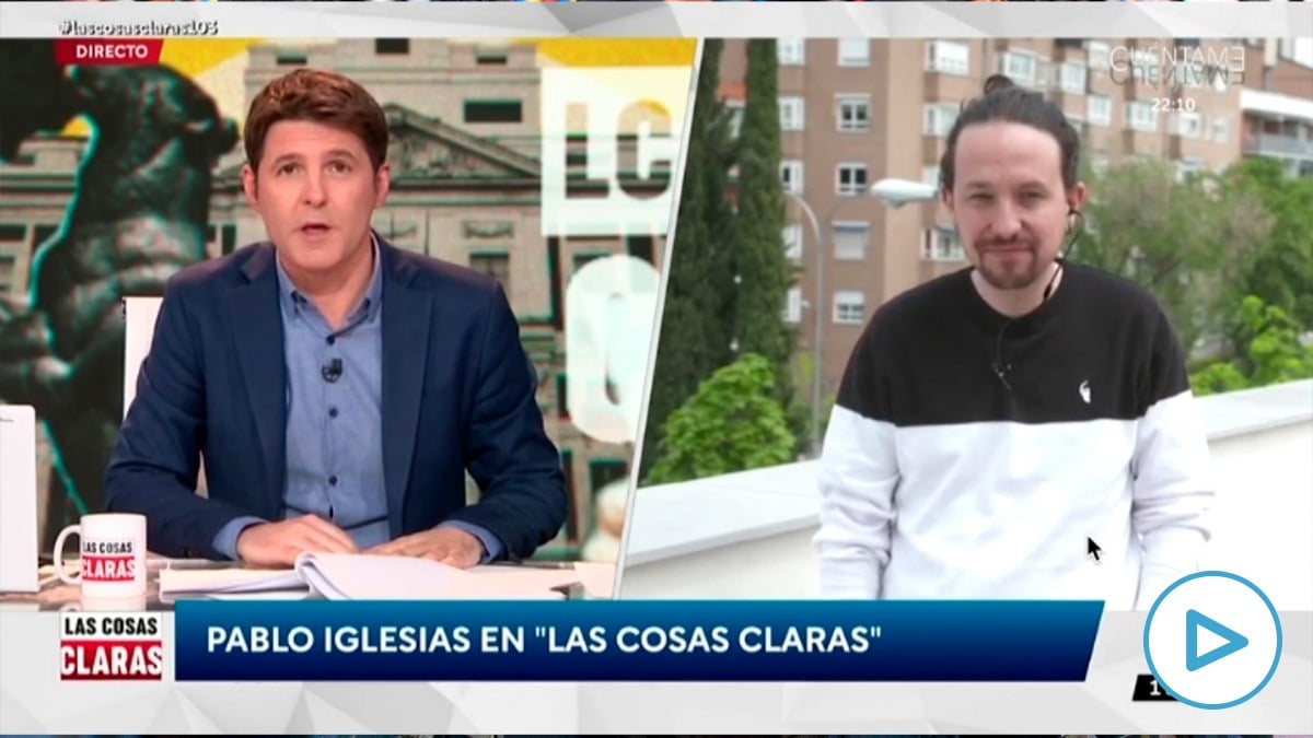 Jesús Cintora y Pablo Iglesias