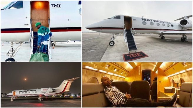 Así es el jet privado de Floyd Mayweather