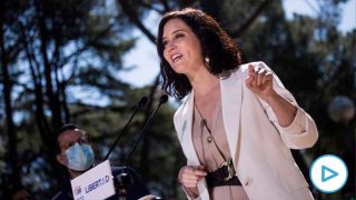 La presidenta de la Comunidad de Madrid y candidata a la reelección por el PP, Isabel Díaz Ayuso. Foto: EP