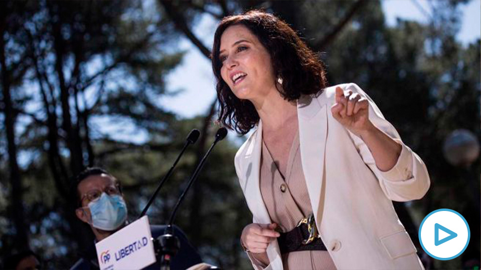 La presidenta de la Comunidad de Madrid y candidata a la reelección por el PP, Isabel Díaz Ayuso. Foto: EP