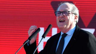 Gabilondo, este sábado, en el acto de arranque de campaña en Madrid. Foto: EFE