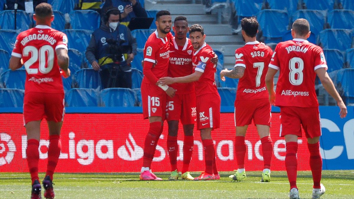 El Sevilla venció a la Real en Anoeta. (EFE)