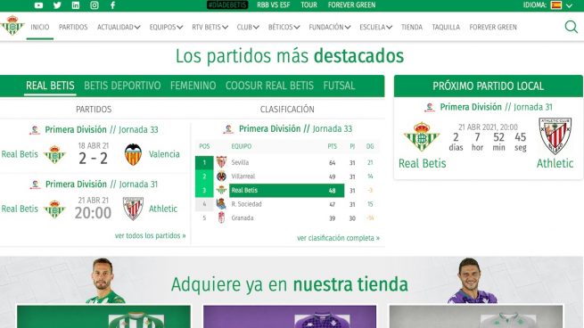 Real Betis Balompié - Web Oficial