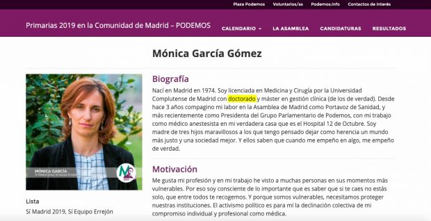 Mónica García