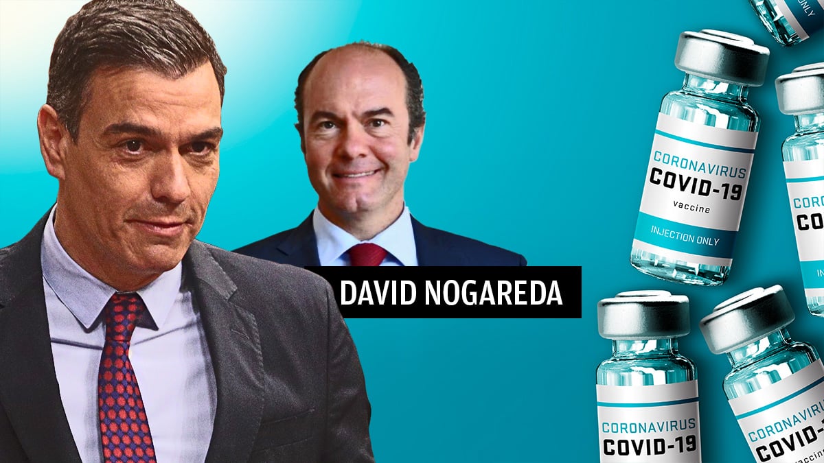 El empresario David Nogareda junto con Pedro Sánchez.