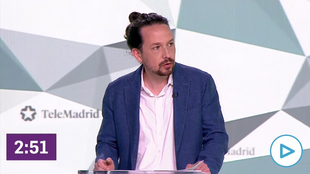 El candidato de Podemos al 4M, Pablo Iglesias.