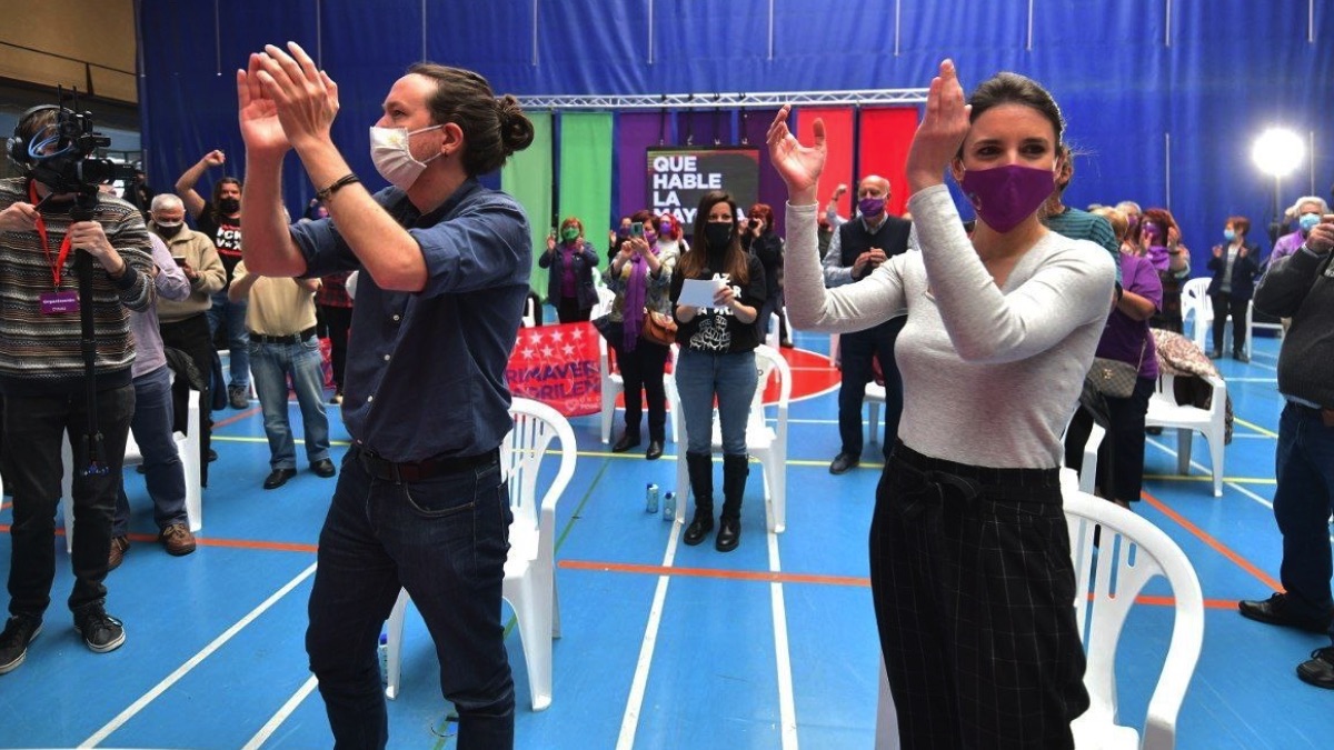 Irene Montero y Pablo Iglesias. (Foto: Pool)