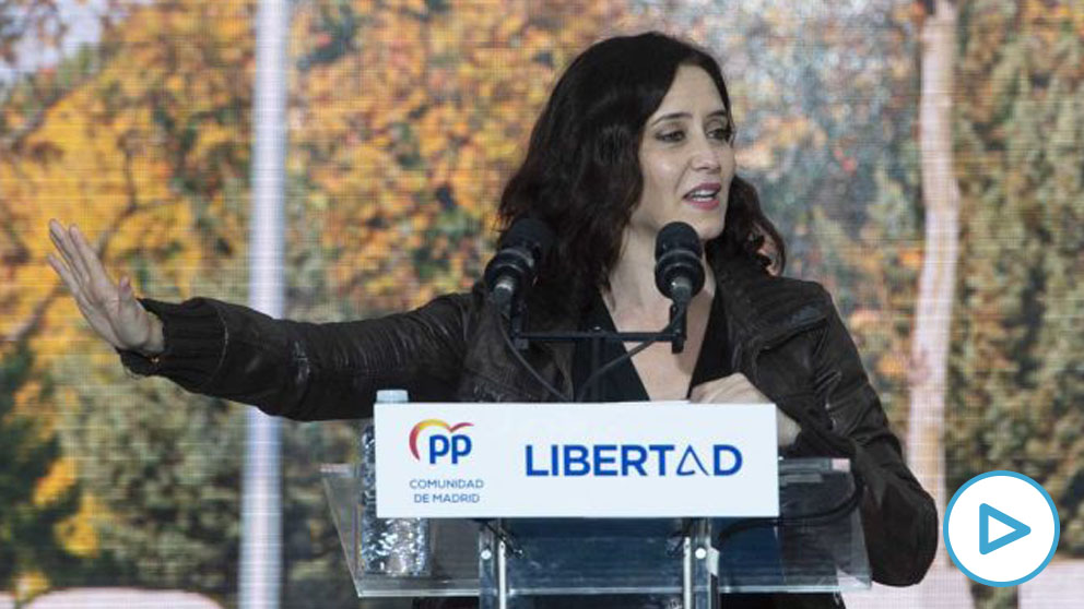 Isabel Díaz Ayuso en campaña. Foto- Europa Press.