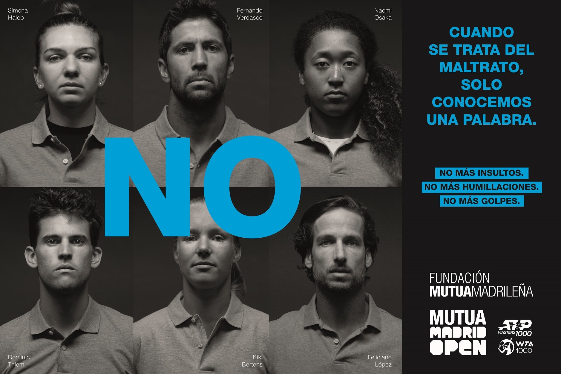 Los mejores tenistas dicen “no” al maltrato en una nueva iniciativa de la Fundación Mutua Madrileña