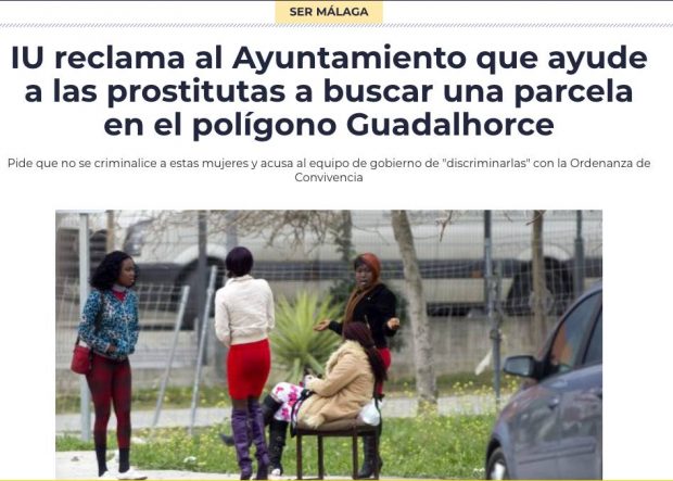 La nueva directora del Instituto de la Mujer pide poner a las prostitutas en los polígonos industriales
