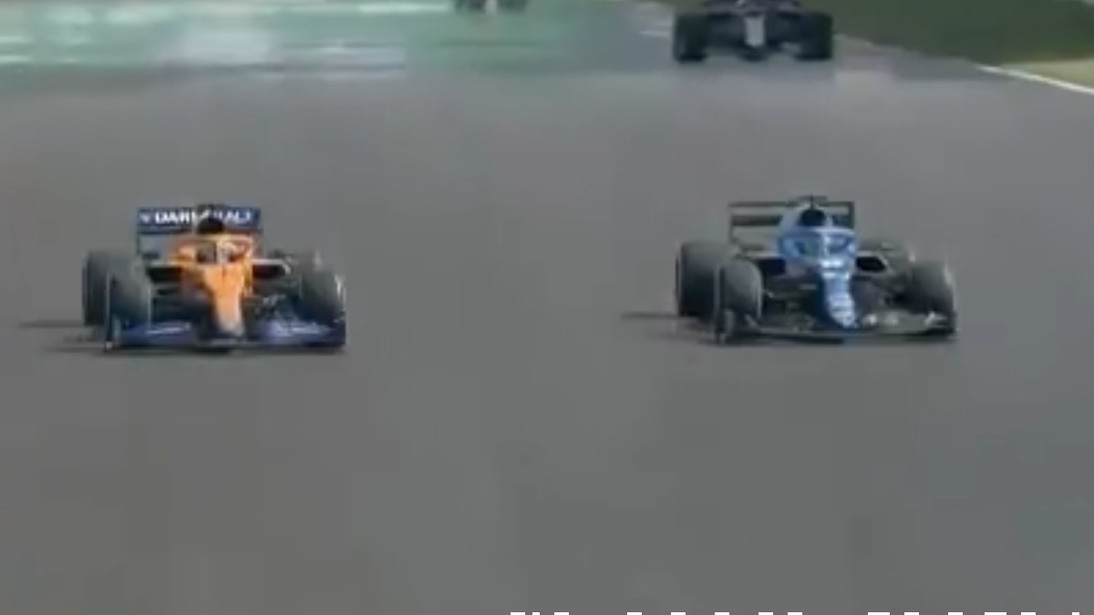 El momento en el que Fernando Alonso adelanta a Ricciardo.