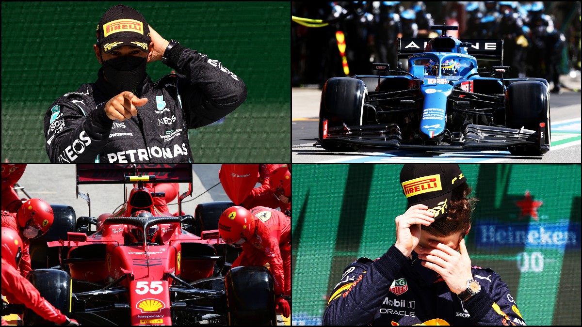 Hamilton, Alonso, Sainz y Verstappen, protagonistas en Portugal.