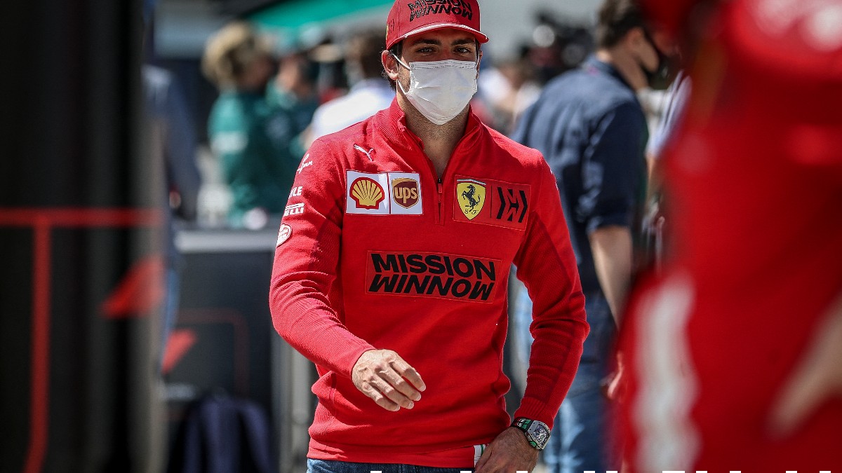 Carlos Sainz en el GP de Portugal de Fórmula 1. (AFP)