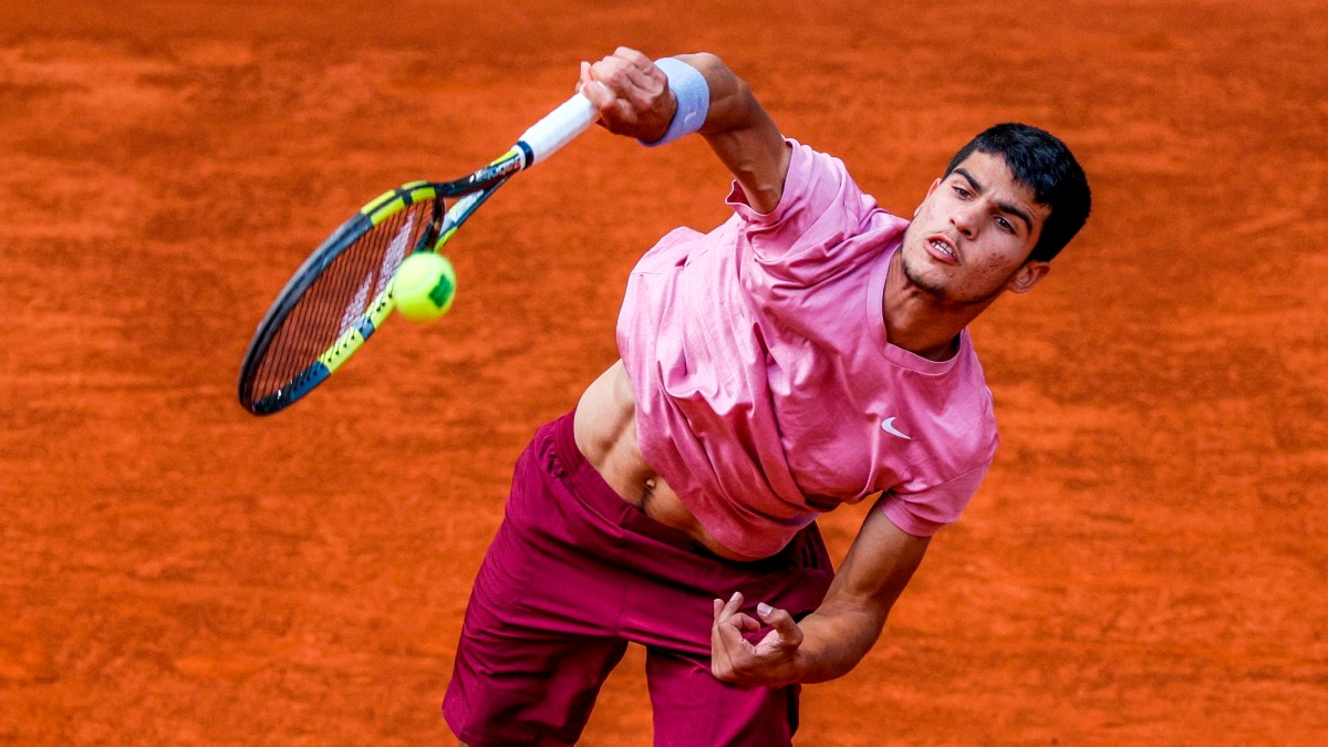 Carlos Alcaraz, en el Mutua Madrid Open. (EFE)