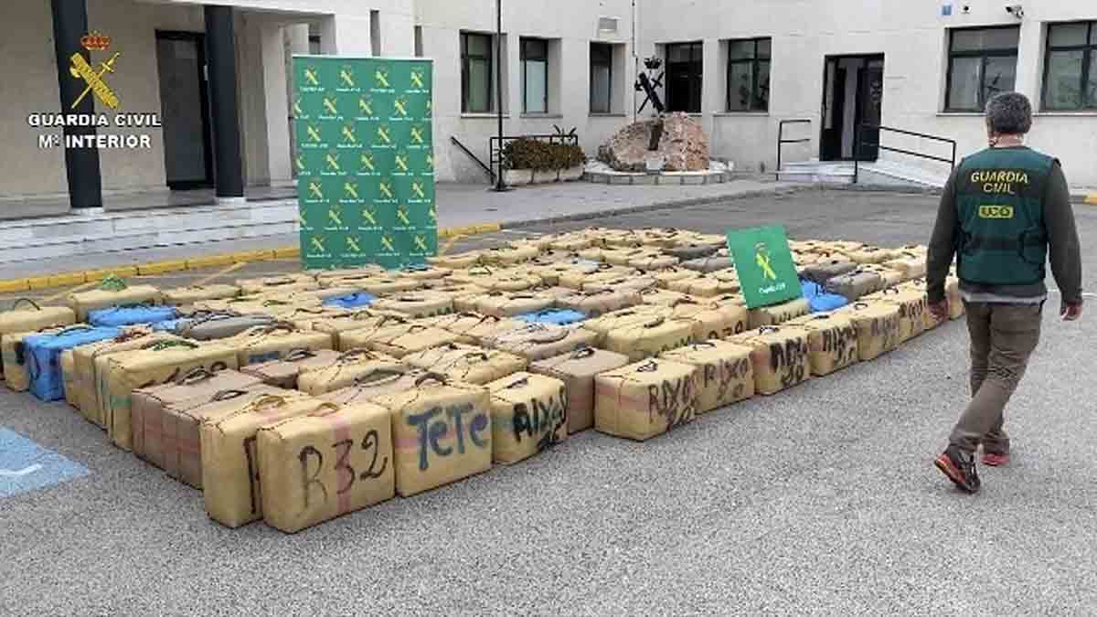 Imagen de la droga incautada