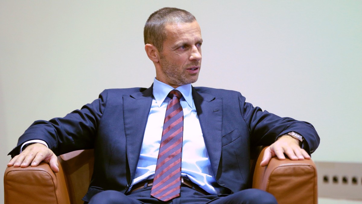 Ceferin, presidente de la UEFA. (Getty)