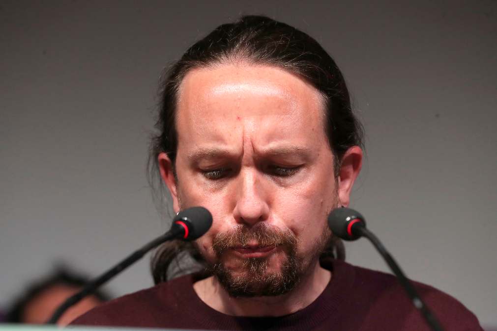 Pablo Iglesias, el día de su dimisión.