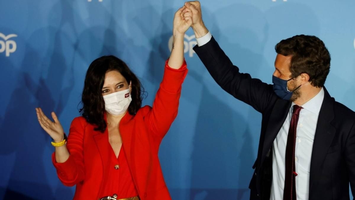 Isabel Díaz Ayuso y Pablo Casado