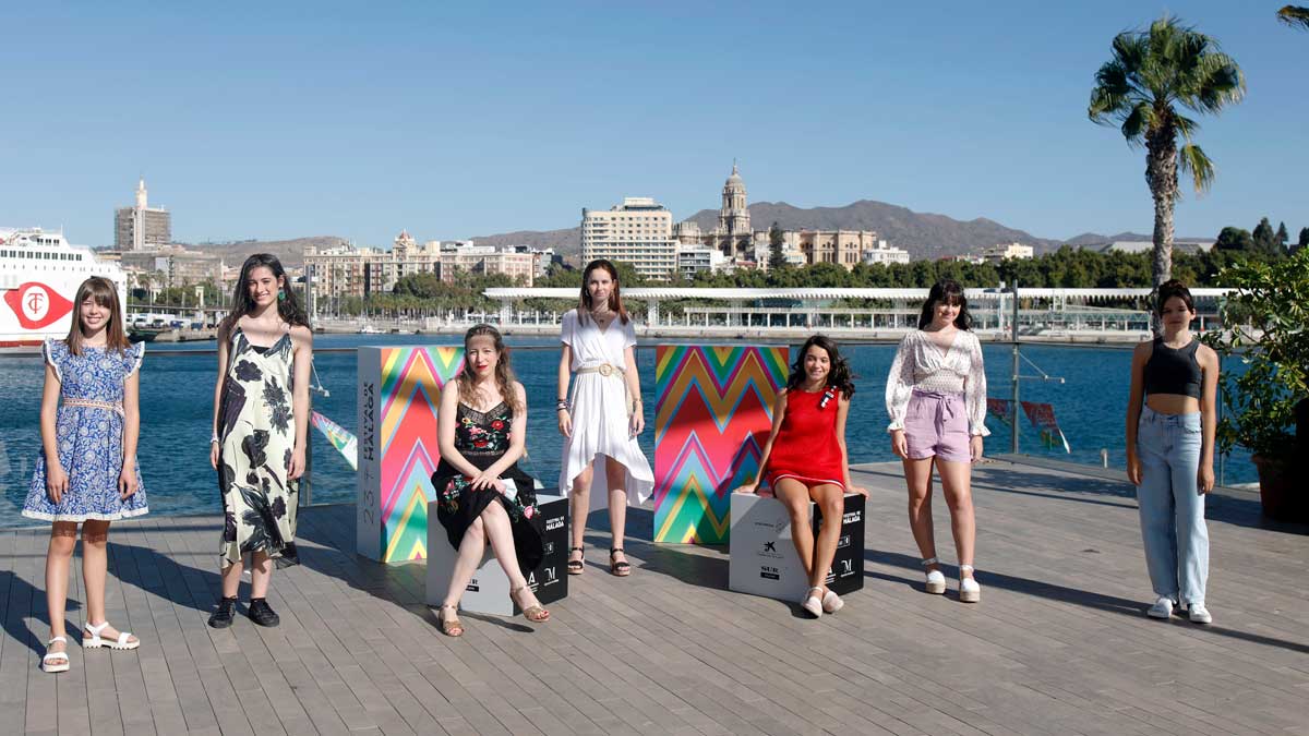 Photocall de la película Las Niñas, con sus protagonistas, durante la 23º Edición del Festival de Cine de Málaga. Foto: EP