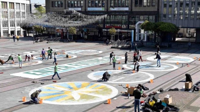 Ecologistas piden indultar a quienes pintaron calles contra el cambio climático: «Es libertad de expresión»