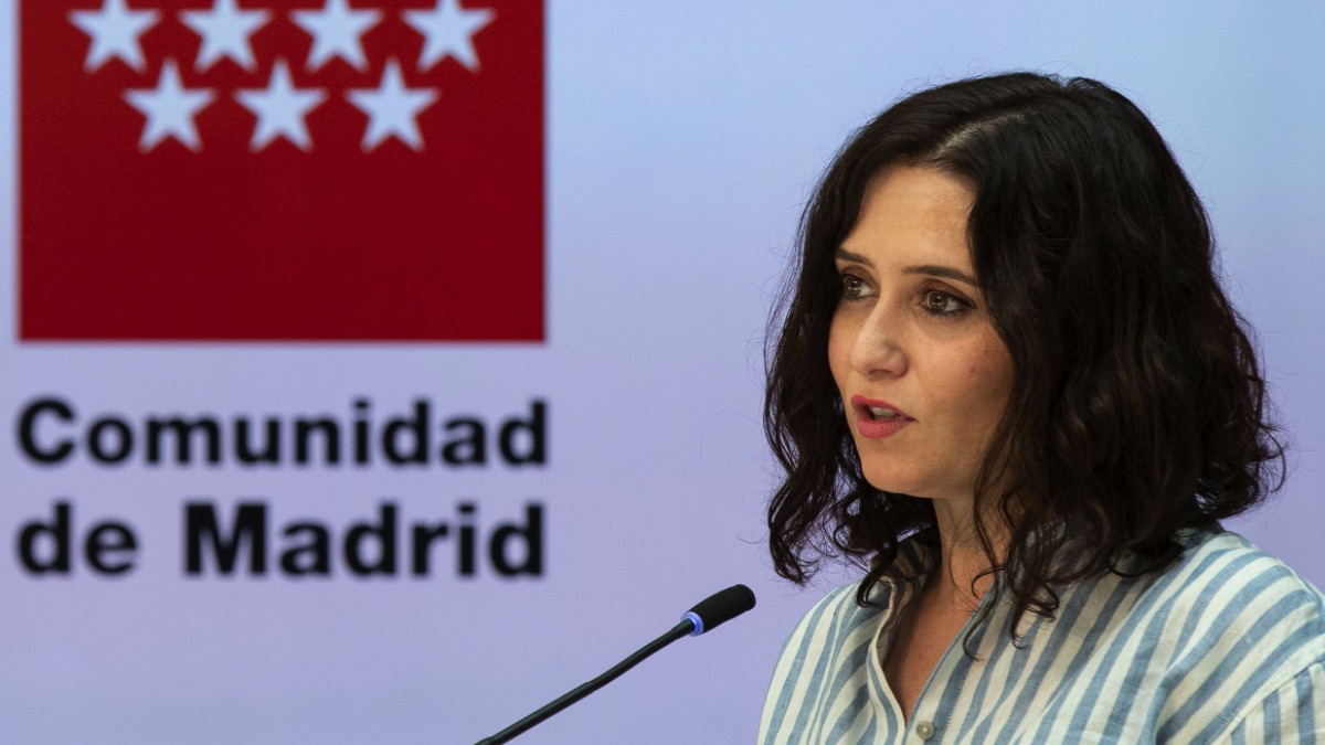 Isabel Díaz Ayuso acusa a Pedro Sánchez de no aceptar «el resultado de las urnas» con su criminalización de Madrid.