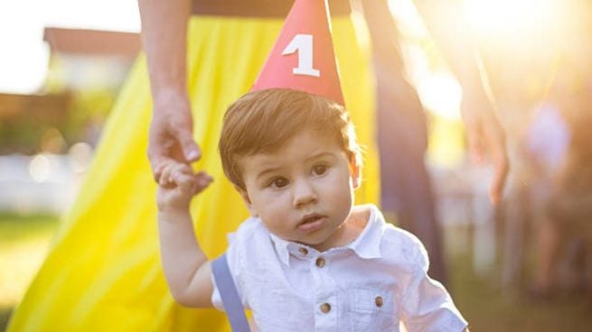 Decoración de globos de cumpleaños para niño de 1 año, decoración