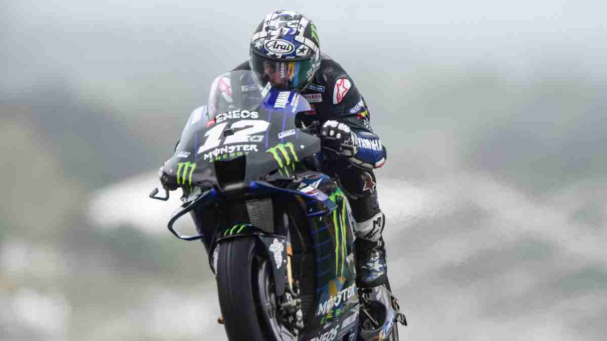 Maverick Viñales durante la sesión de clasificación del Gran Premio de Francia. (AFP