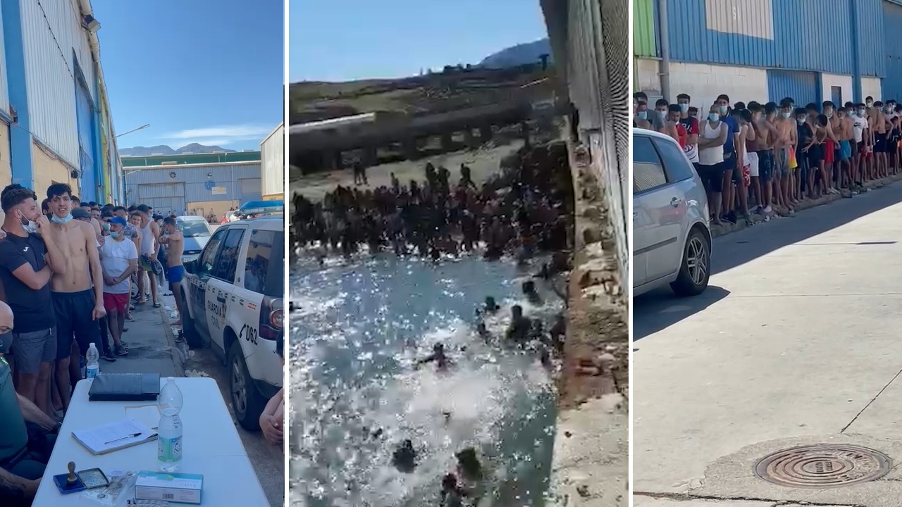 Inmigrantes llegan a nado a Ceuta procedentes de Marruecos