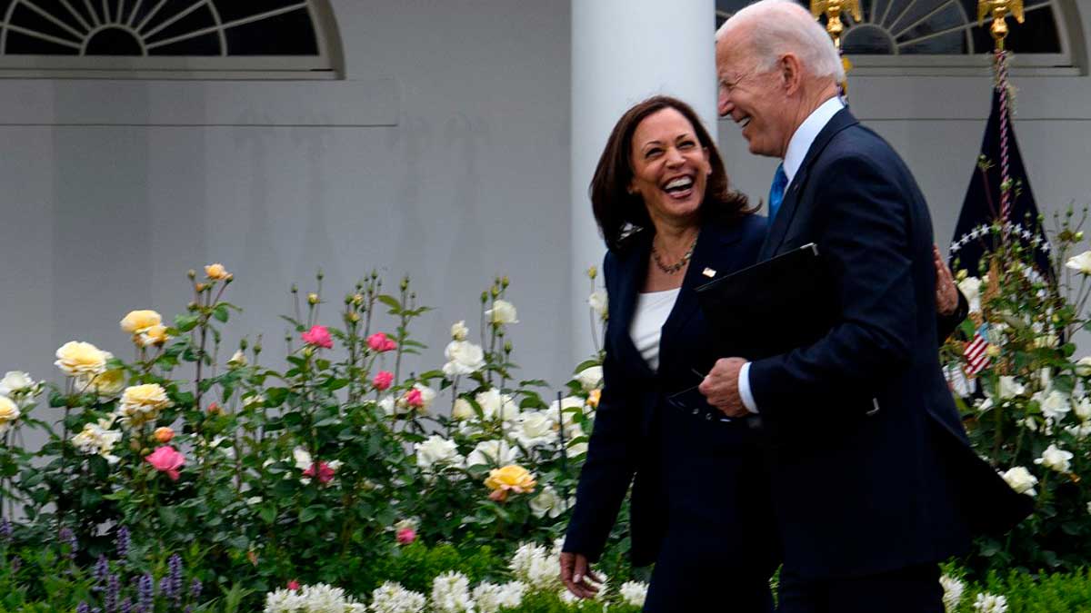 El presidente de EEUU, Joe Biden, y su vicepresidenta, Kamala Harris. Foto: AFP