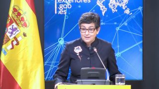 Arancha González Laya en rueda de prensa
