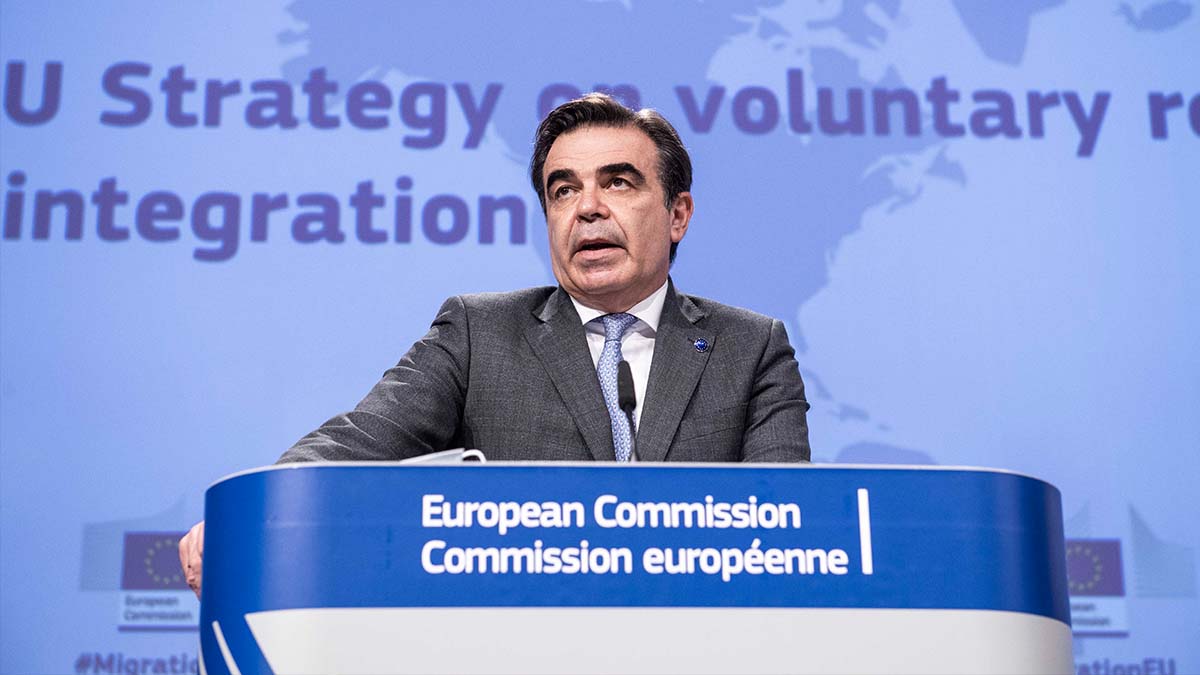 El vicepresidente de la Comisión Europea Margaritis Schinas. Foto: EP