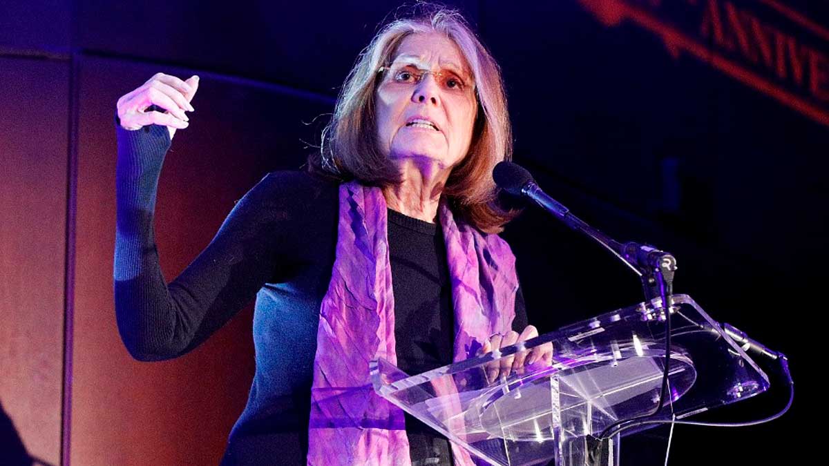 La periodista y escritora Gloria Steinem. Foto: AFP