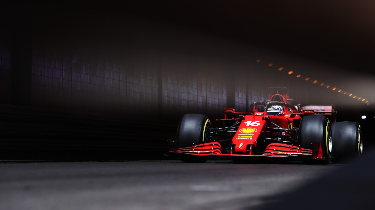 Charles Leclerc, en la clasificación del Gran Premio de Mónaco. (Getty)