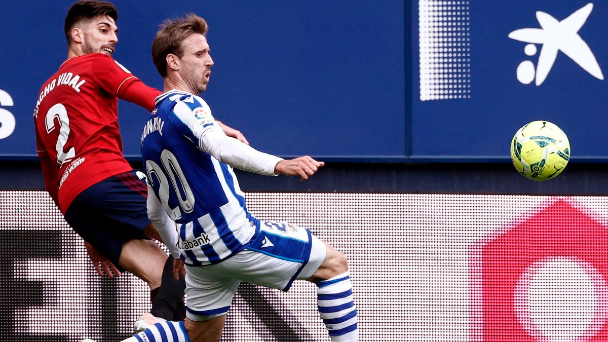 Osasuna y Real Sociedad empataron en Pamplona. (EFE)