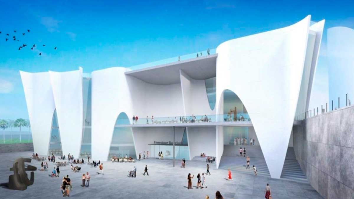 Recreación del proyecto de Toyo Ito para el museo Hermitage que se podría instalar en Barcelona.