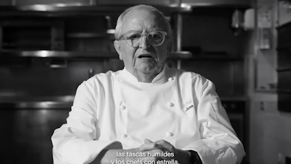 El cocinero Arzak en un vídeo anunciando la vuelta de su restaurante tras la pandemia.