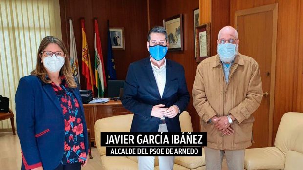 Javier García, alcalde de Arnedo, y Abdalahe Hamad. 