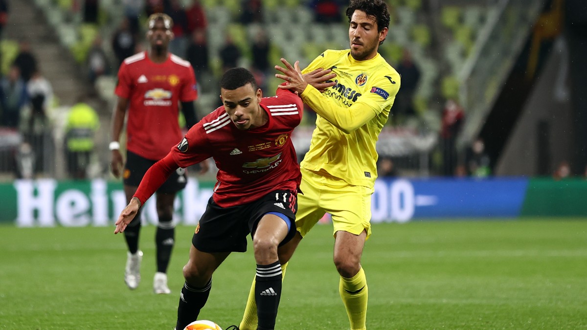 Parejo, durante la final de la Europa League. (Getty)