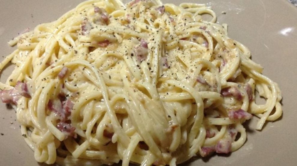 Salsa Carbonara Original Italiana Receta Casera