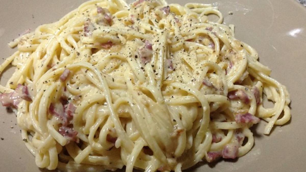 Salsa Carbonara Original Italiana Receta Casera