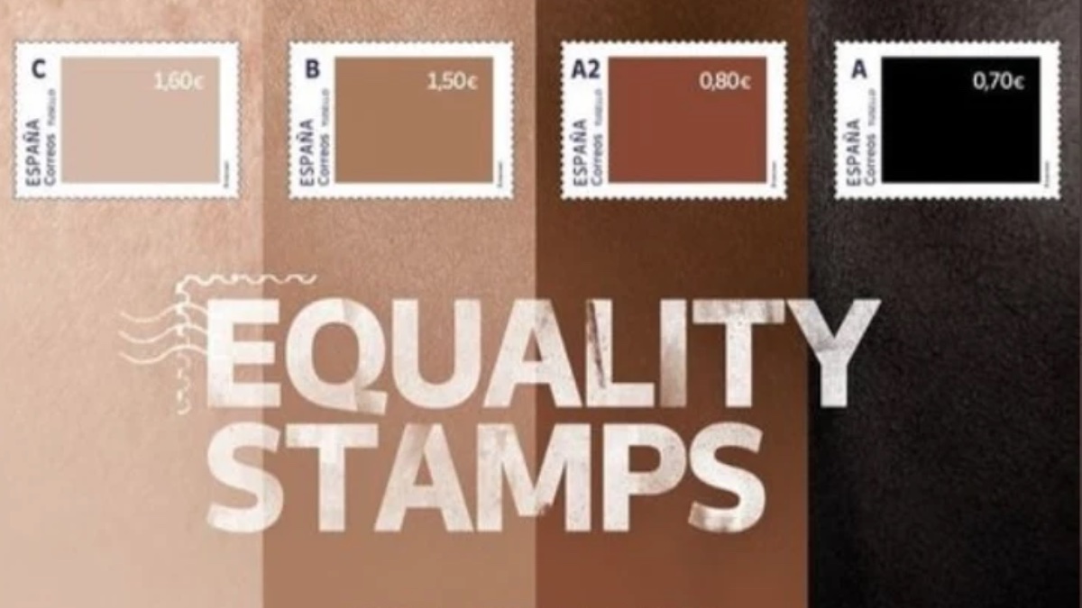 Colección de sellos contra el racismo de Correos