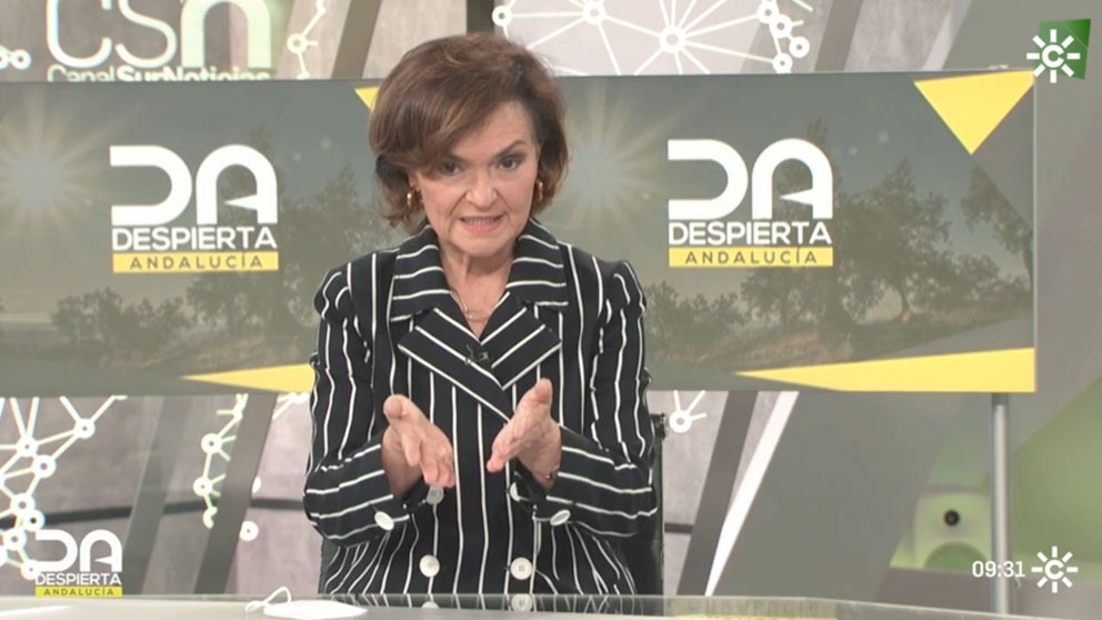 La vicepresidenta primera, Carmen Calvo.