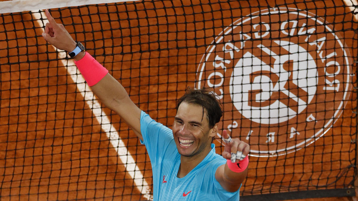 Nadal, tras su victoria en Roland Garros en 2020 (AFP)