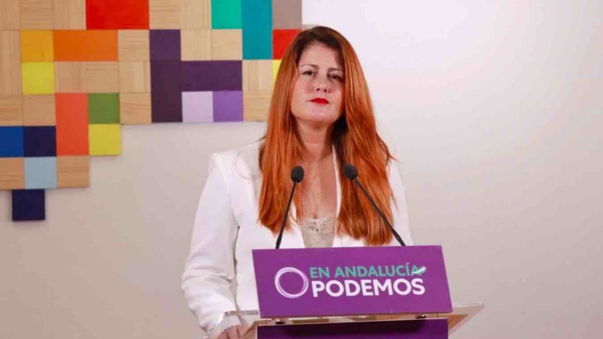 Susana Serrano, secretaria general de Podemos en Sevilla (Foto: Adelante Andalucía).