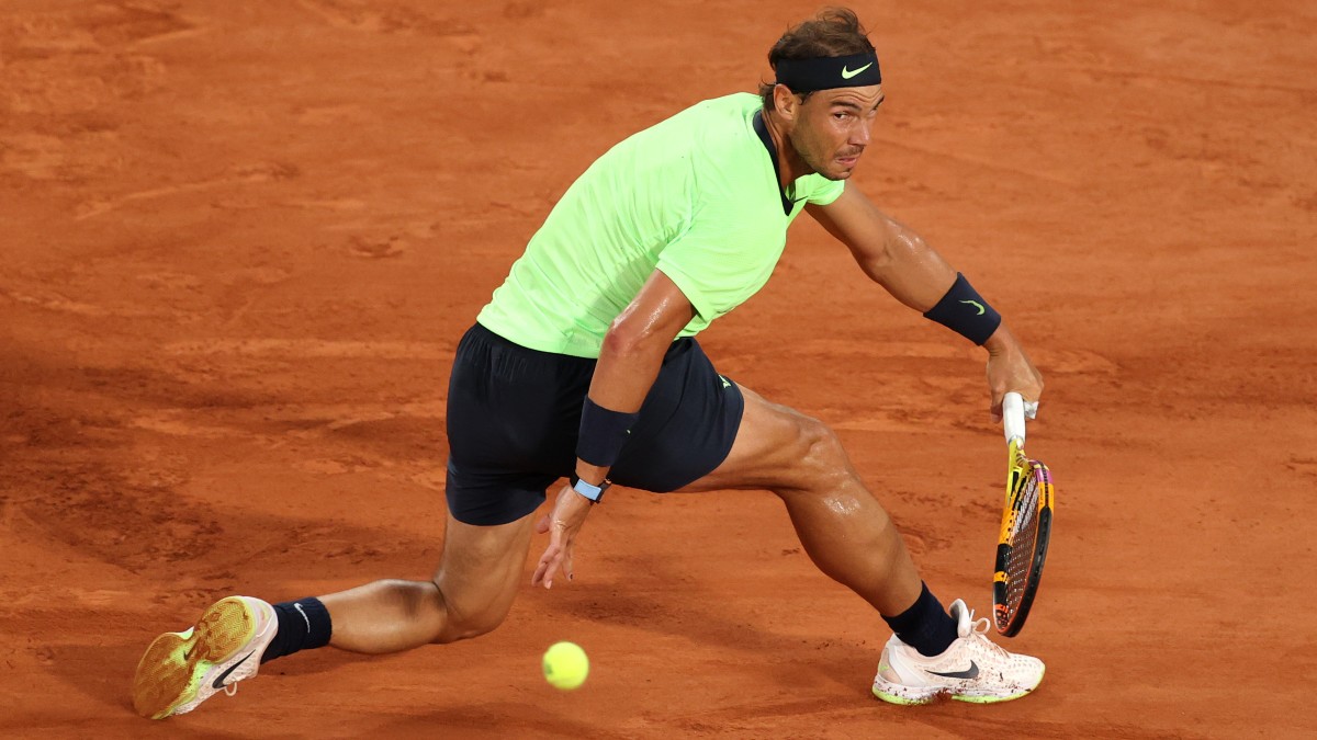 Nadal, en un partido de Roland Garros. (Getty)